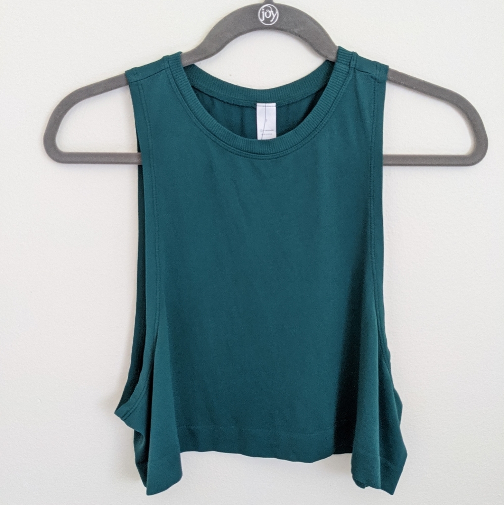Avocado To Go Tank Soft Seamless Crop Muscle Top